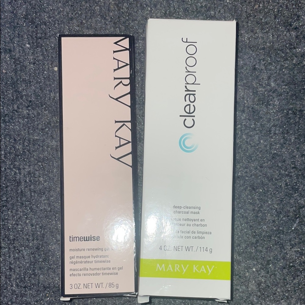 NEW - Mary Kay Timewise gel mask and Clearproof charcoal mask set